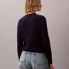 Maglione in cotone a trecce Maglione in cotone a trecce