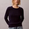 Maglione in cotone a trecce Maglione in cotone a trecce