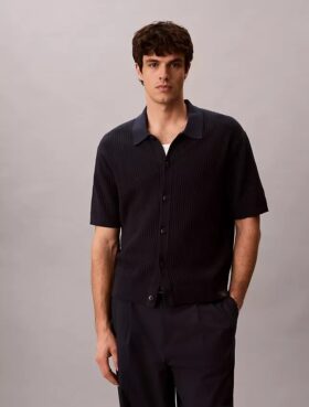 Maglione in cotone Camicia button-down