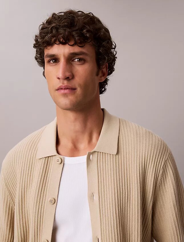 Maglione in cotone Camicia button-down Maglione in cotone Camicia button-down