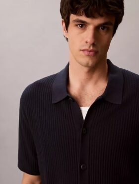 Maglione in cotone Camicia button-down