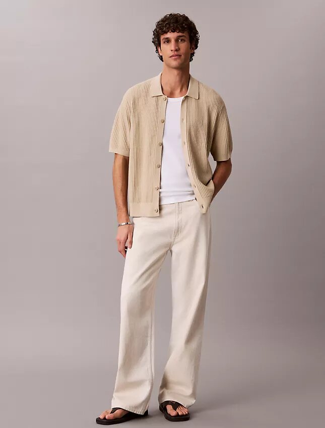 Maglione in cotone Camicia button-down Maglione in cotone Camicia button-down