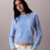 Maglione in cotone liscio con Monogram Maglione in cotone liscio con Monogram