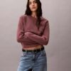 Maglione in cotone liscio con Monogram Maglione in cotone liscio con Monogram