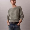 Maglione in cotone liscio con Monogram Maglione in cotone liscio con Monogram
