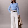Maglione in cotone liscio con Monogram Maglione in cotone liscio con Monogram