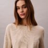 Maglione in cotone liscio con Monogram Maglione in cotone liscio con Monogram