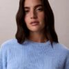 Maglione in cotone liscio con Monogram Maglione in cotone liscio con Monogram