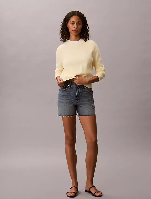 Maglione in cotone liscio con Monogram Maglione in cotone liscio con Monogram