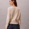 Maglione in cotone liscio con Monogram Maglione in cotone liscio con Monogram