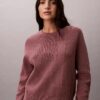 Maglione in cotone liscio con Monogram Maglione in cotone liscio con Monogram