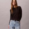 Maglione in cotone liscio con Monogram Maglione in cotone liscio con Monogram