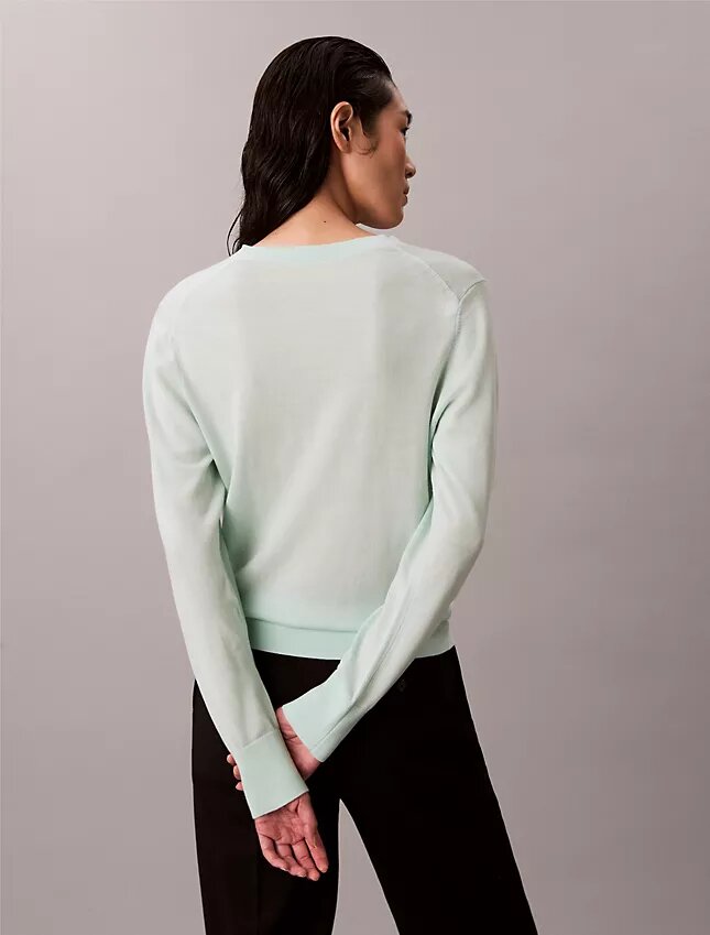 Maglione in lana merino con scollo a V Maglione in lana merino con scollo a V