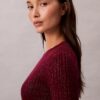 Maglione in misto lana merino e lurex