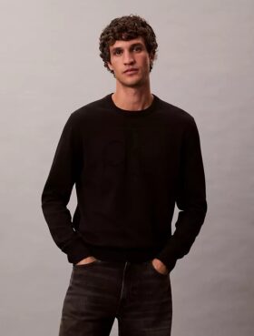 Maglione in morbido cotone con Monogram