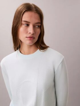 Maglione in morbido cotone con Monogram