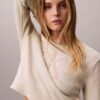 Maglione liscio in ciniglia di cotone con monologo