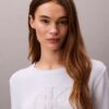 Maglione liscio in ciniglia di cotone con monologo