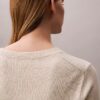 Maglione liscio in ciniglia di cotone con monologo