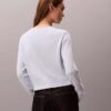 Maglione liscio in ciniglia di cotone con monologo