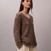 Maglione Monogram in morbido cotone dal taglio morbido Maglione Monogram in morbido cotone dal taglio morbido