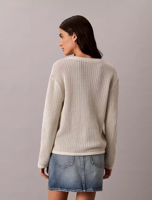 Maglione Monogram in morbido cotone dal taglio morbido Maglione Monogram in morbido cotone dal taglio morbido