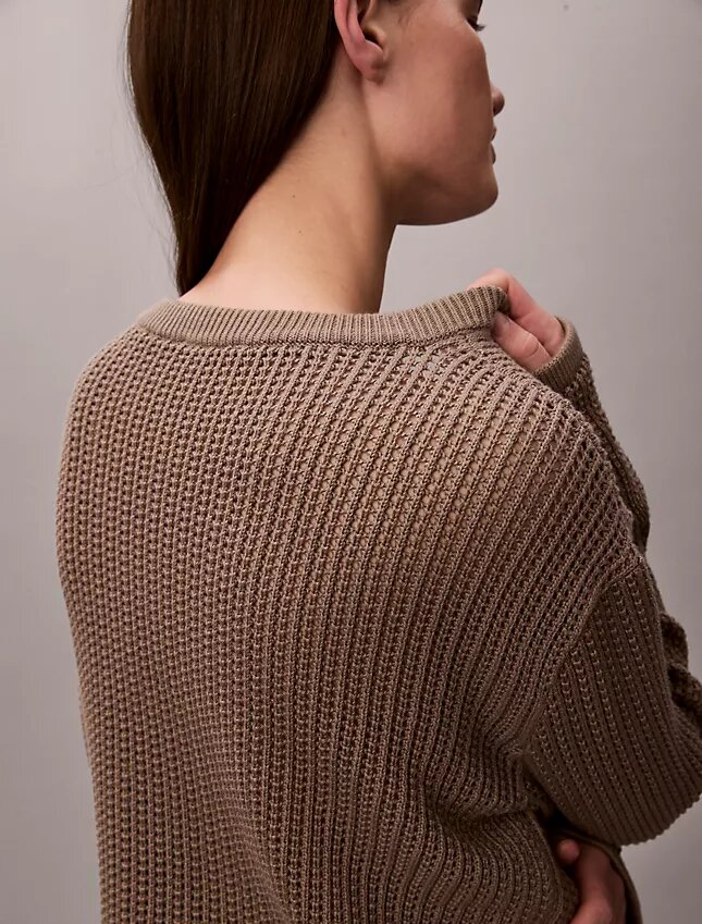 Maglione Monogram in morbido cotone dal taglio morbido Maglione Monogram in morbido cotone dal taglio morbido
