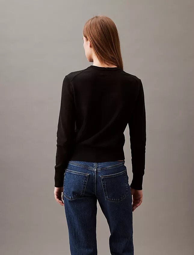 Maglione Monogram in morbido cotone dal taglio morbido Maglione Monogram in morbido cotone dal taglio morbido