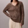 Maglione Monogram in morbido cotone dal taglio morbido Maglione Monogram in morbido cotone dal taglio morbido