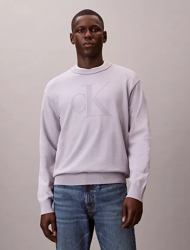 Maglione morbido in cotone con Monogram Maglione morbido in cotone con Monogram