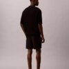 Maglione polo in cotone a trama waffle