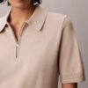 Maglione polo in maglia morbida Maglione polo in maglia morbida