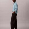Maglione polo in misto lana merino extra fine