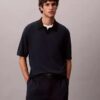 Maglione polo in misto lino Maglione polo in misto lino