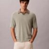 Maglione polo in misto lino Maglione polo in misto lino