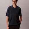 Maglione polo in misto lino Maglione polo in misto lino