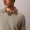 Maglione polo in misto lino Maglione polo in misto lino