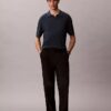 Maglione polo in misto lino Maglione polo in misto lino
