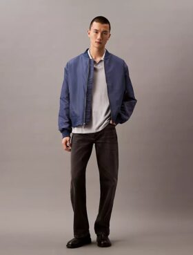 Maglione polo in misto lino