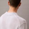 Maglione polo in misto lino