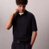 Maglione polo in misto lino Maglione polo in misto lino