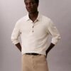 Maglione polo jacquard dal taglio morbido Maglione polo jacquard dal taglio morbido