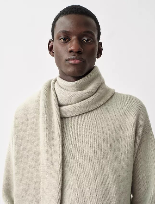 Maglione Rex con maniche a sciarpa in cashmere Maglione Rex con maniche a sciarpa in cashmere