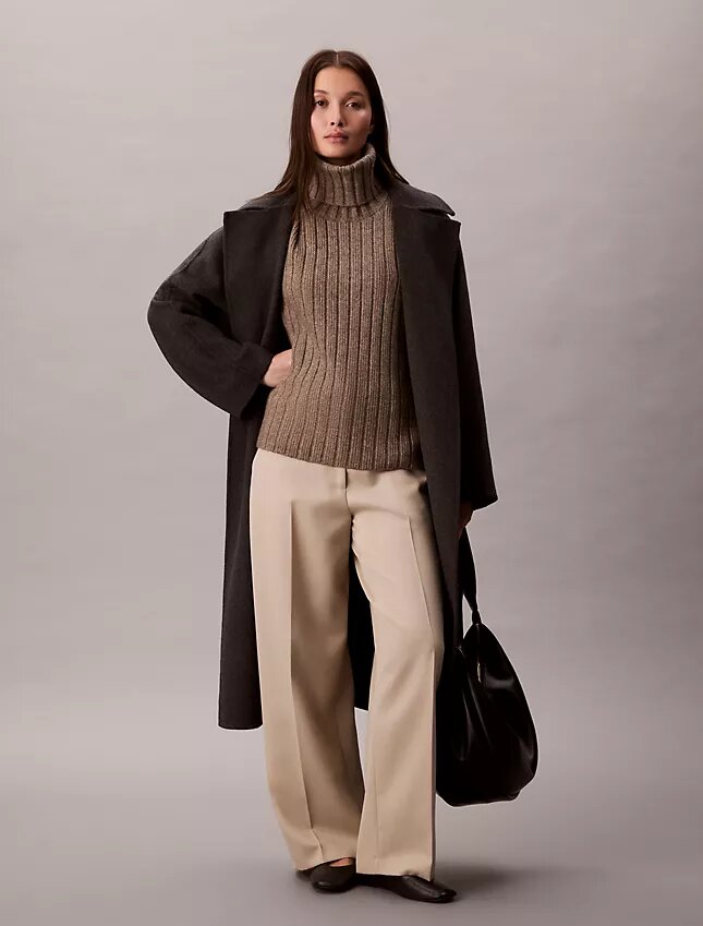 Maglione senza maniche a costine Maglione senza maniche a costine