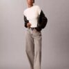 Maglione slim a coste in cotone Maglione slim a coste in cotone