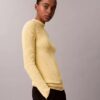 Maglione slim a coste in cotone Maglione slim a coste in cotone