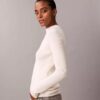 Maglione slim a coste in cotone Maglione slim a coste in cotone