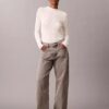 Maglione slim a coste in cotone Maglione slim a coste in cotone