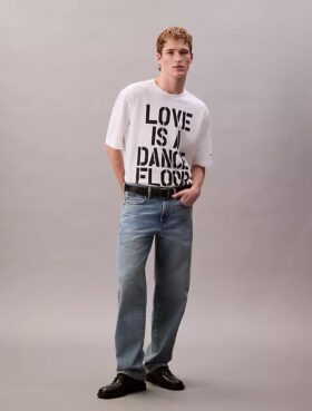 Marc Hundley Pride Love is a Dance Floor T-shirt dal taglio morbido