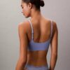 Microfiber Thong with Lace Trim Microfiber Thong with Lace Trim